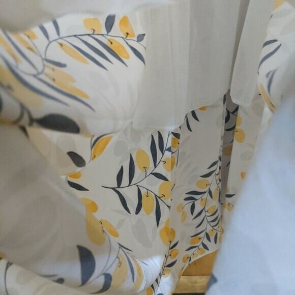 Olive Branch (Possibly Lemons) Long Sleeveless Maxi Sz S - Picture 7 of 7